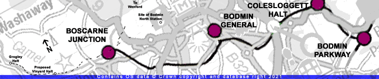 Bodmin and Wenford Railway Map
