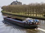 A Barge on Amsterdam-Rijnkanaal from the Nesciobrug