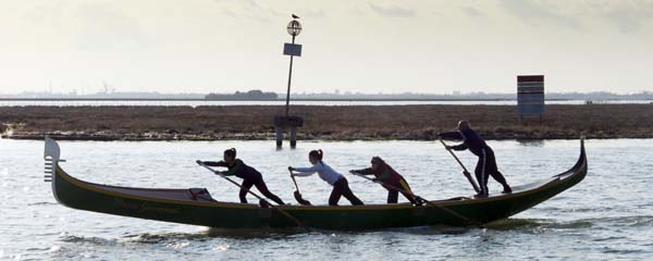 Racing Gondola,Torcello,Venice,Lagoon,Boat,Rowers,Rowing