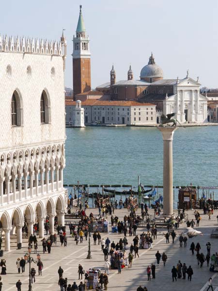 Piazzetta San Marco,Doge's Palace,Palazzo Ducale,San Giorgio Maggore,Venice,Venezia,Church
