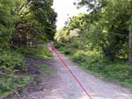 The path out of the Car Park