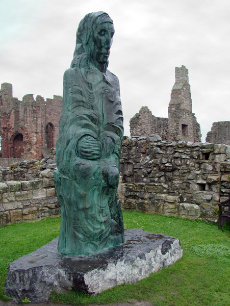 Lindisfarne,Holy Island,Statue,Sculpture,St Cuthbert,Fenwick Lawson