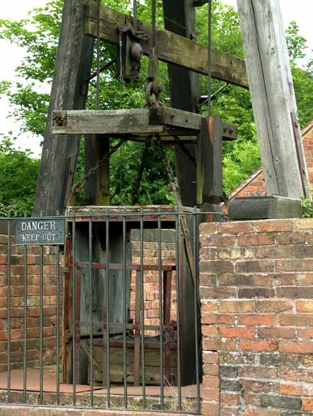 Telford,Ironbridge Gorge,Blists Hill Victorian Village,Museum,Mine Cage