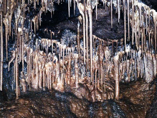 Treak Cliff Cavern,Stalactites