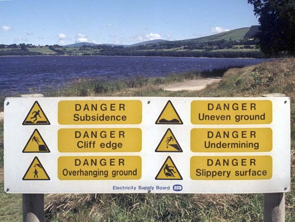 Blessington Resevoir,Sign