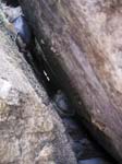 Crack in the rocks